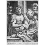 Carracci, Agostino: Ecce HomoEcce Homo. Kupferstich nach Correggio. 37,5 x 26,7 cm. 1587. B. 20,