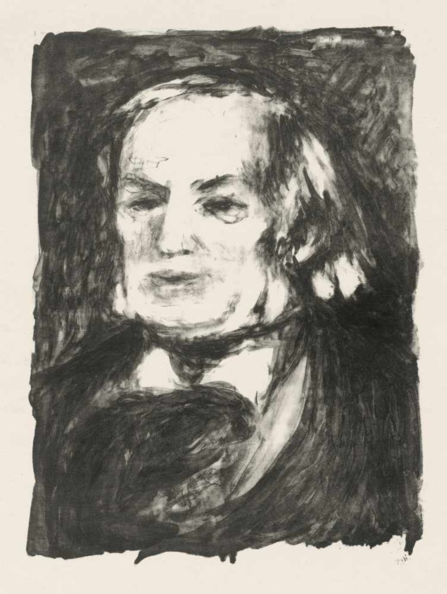 Renoir, Auguste: Richard WagnerRichard WagnerLithographie auf Arches-Velin. Um 1900.43,5 x 32 cm (