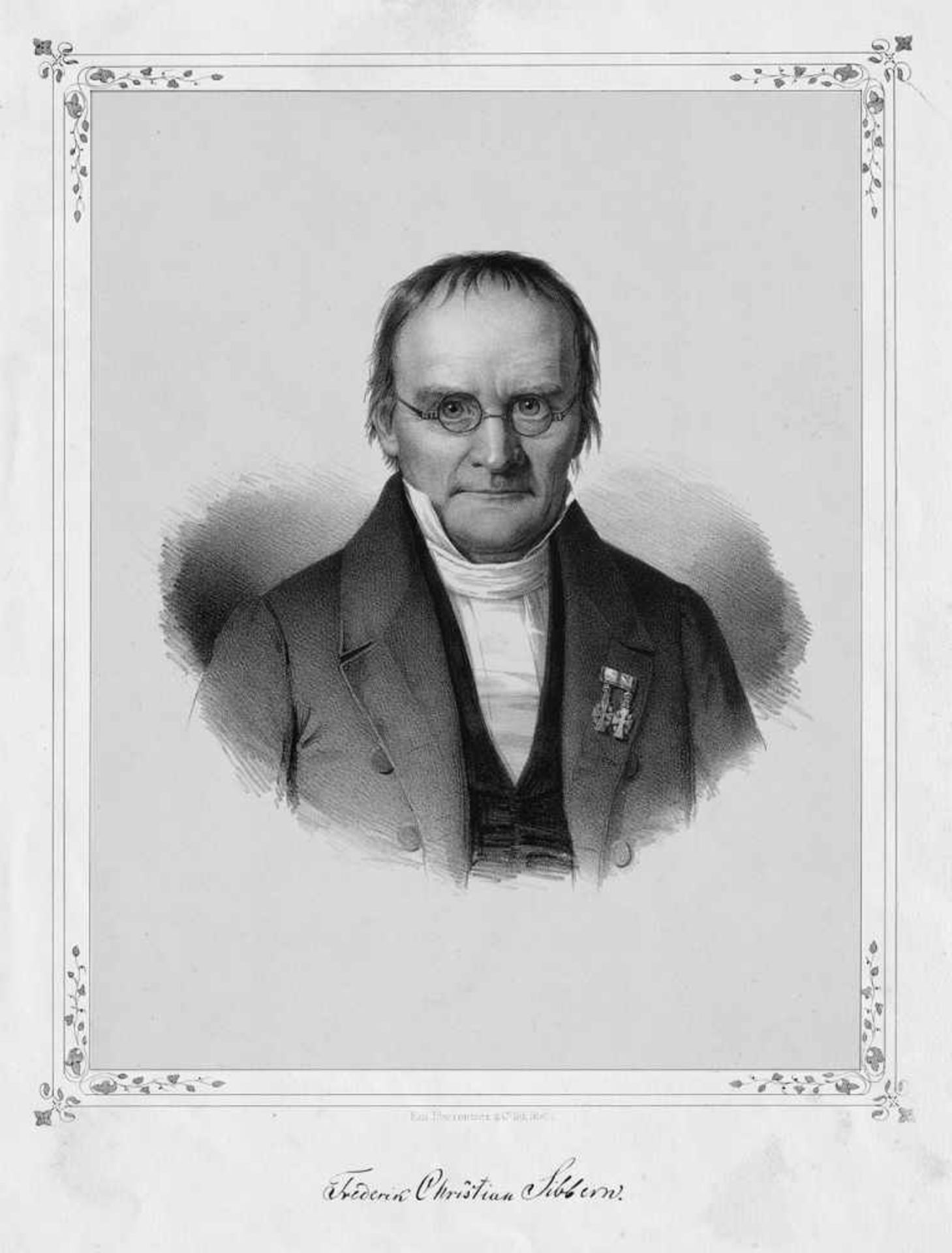 Baerentzen, Emilius Ditlev: Porträt von Frederic Christian SibbernPorträt von Frederic Christian