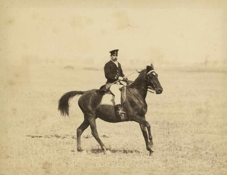 Anschütz, Ottomar: Calvary horses with riders, GraditzCalvary horses with riders, Graditz. 1883. 3