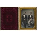Daguerreotypes: Portrait of two elegantly dressed menPhotographer unknown. Portrait of two elegantly