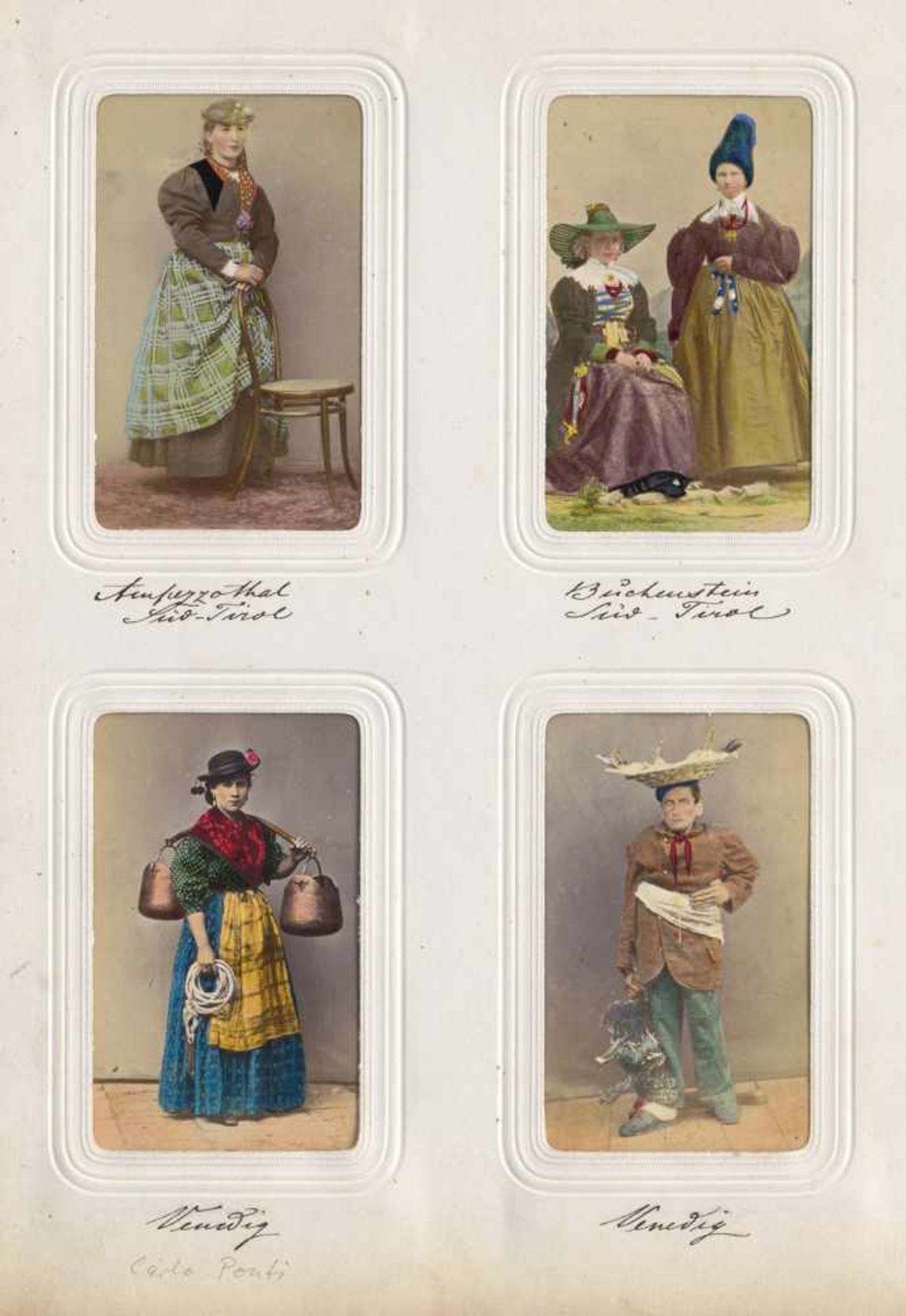 European Folk Costumes: European folk costumesEuropean folk costumes. 1860s. 104 finely hand-colored - Image 2 of 2