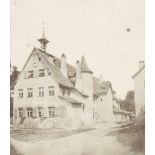 Schmidt, Georg: Unknown building and small church, Nuremberg(Attributed to). Unknown building and