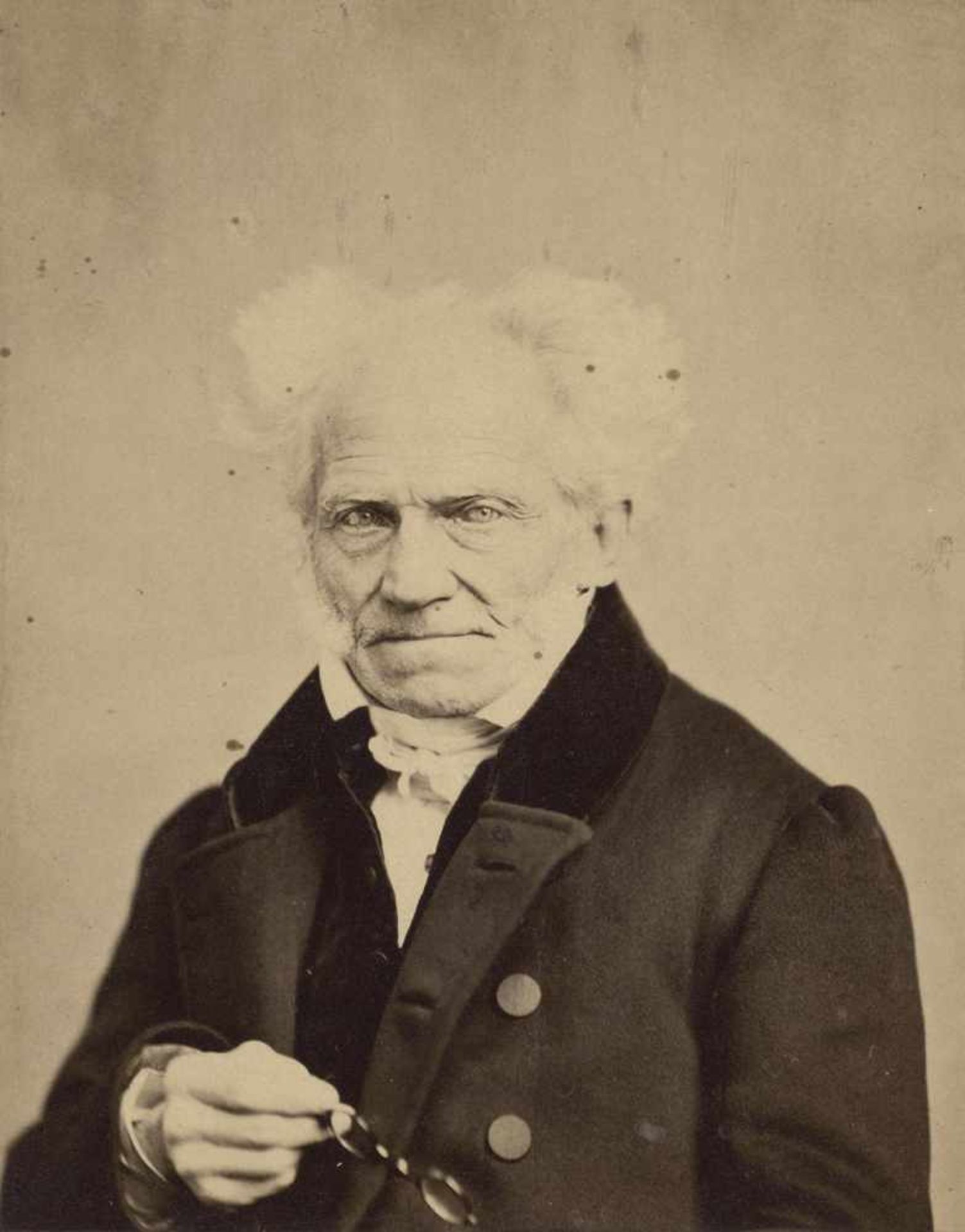 Schopenhauer, Arthur: Portrait of Arthur SchopenhauerPhotographer: Johannes Schäfer (1822-1885?).