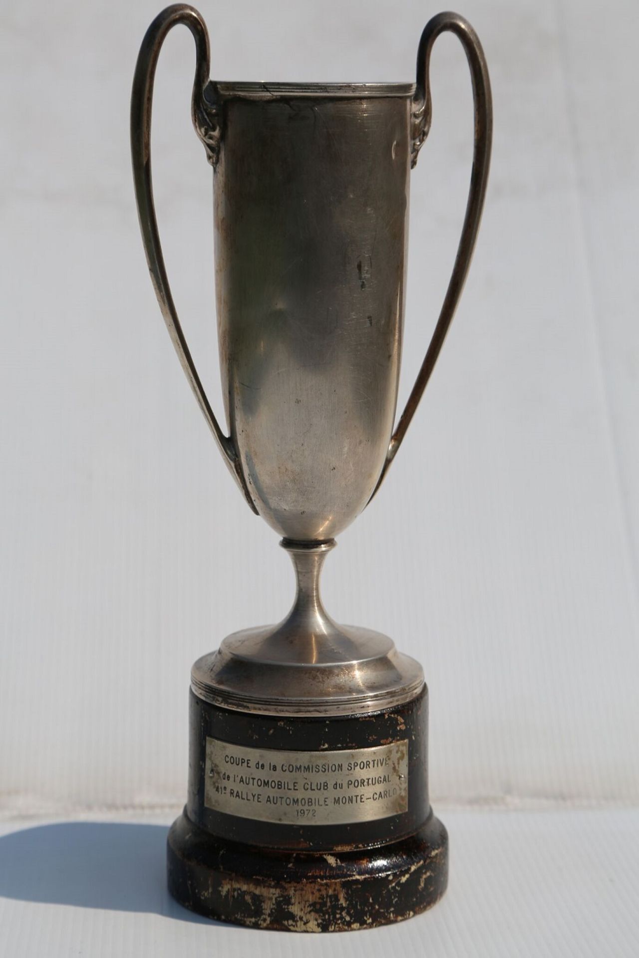 Monte Carlo Rally 1972: Hallmarked silver trophy