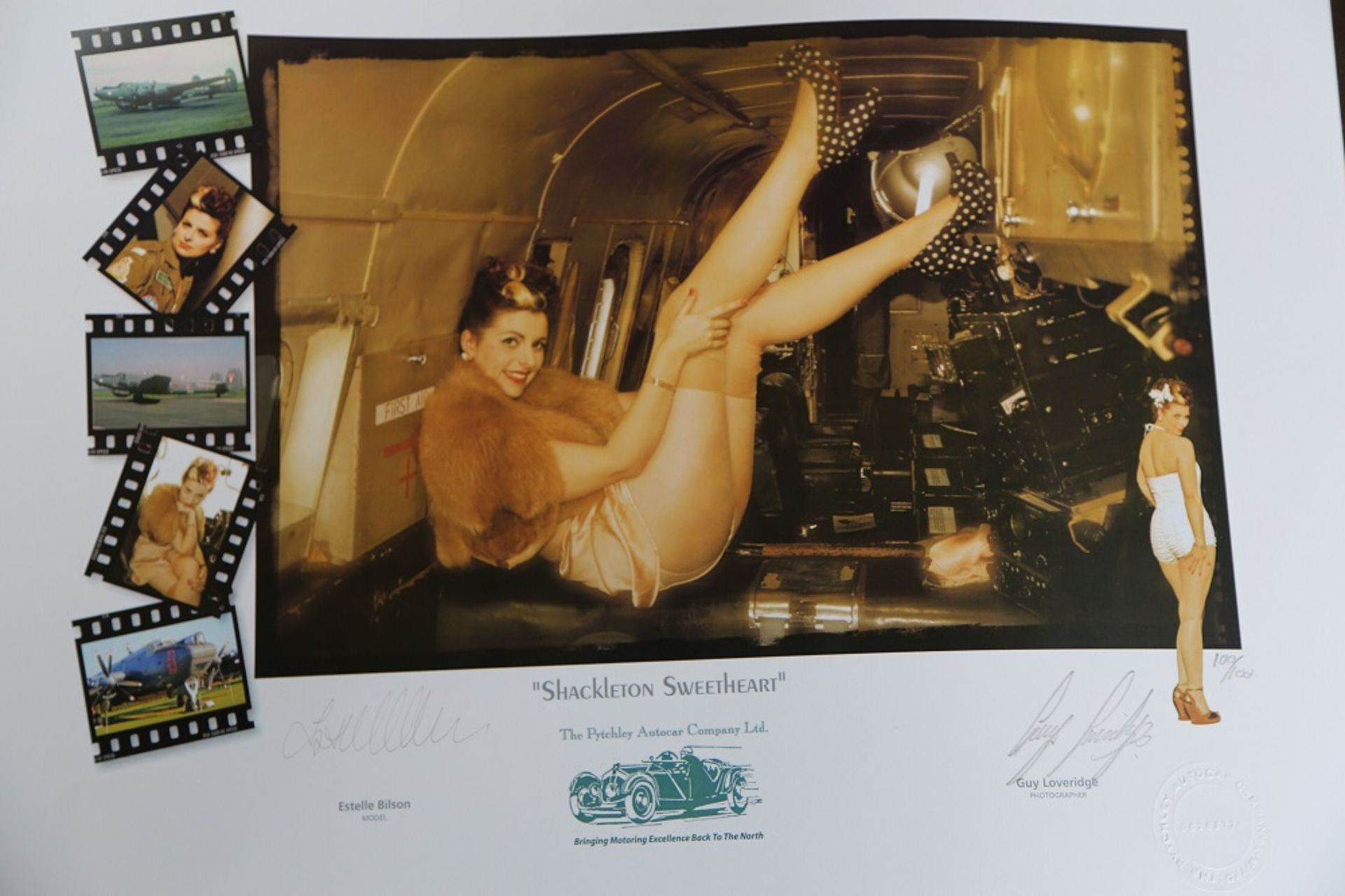 "Shackleton Sweetheart": Signed embossed print - limited edition