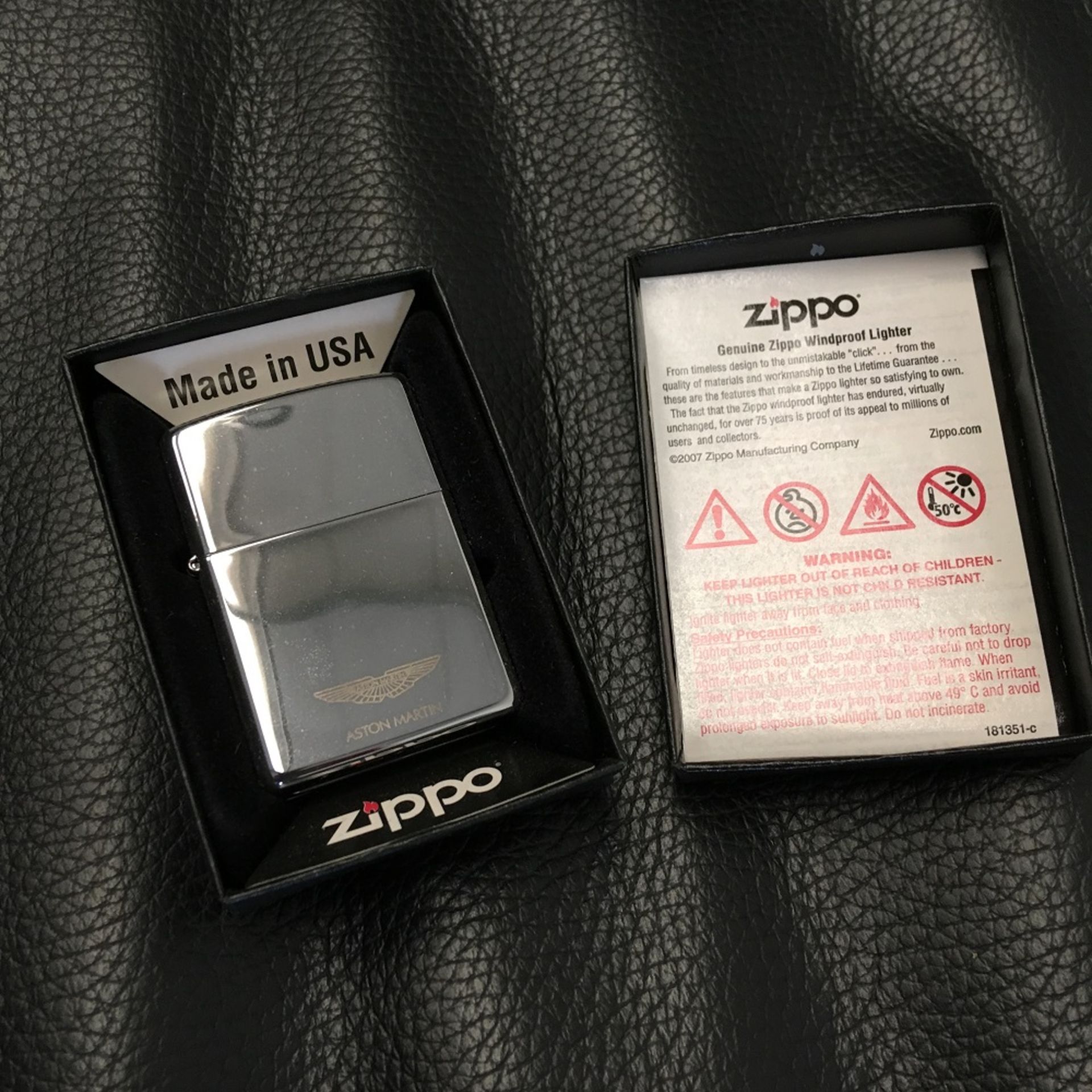 Aston Martin Zippo Lighter - Image 2 of 2