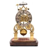 James Edwards, Stourbridge, a striking skeleton clock: the eight-day duration,