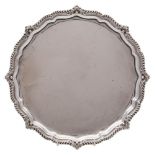 An Edward VII silver salver, maker James Dixon and Sons, Sheffield,