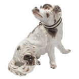 A Continental figure of a Bolognese dog: in the Meissen manner,