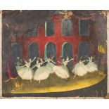* Doris Clare Zinkeisen [1898-1991]- A ballet chorus line on stage,
