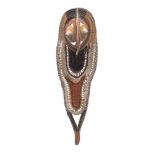 An Abelam tribe (Papua New Guinea) baby mask: of woven bird like design,