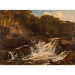 Edmund Ward 'Waterfall' Gill [1820-1894]- A rocky pool,