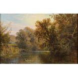 Alfred Augustus Glendenning [1840-1910]- The Thames at Donnington,