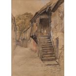 James Drummond [1816-1877]- Old Houses Stirling,:- inscribed,