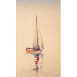 * Frederick Soldwedel [1886-1957]- Sailing Barge,:- signed, watercolour, 39 x 23cm. * Provenance.
