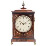 A Regency mahogany bracket clock: the eight-day duration,