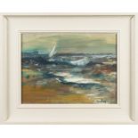 * Ronald Ossory Dunlop [1894-1972]- Seascape,:- signed bottom right oil on board, 26.5 x 36.5cm.