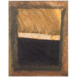 * Roy Turner Durrant [1925-1998]- Ochre & Black,:- signed and dated 21.2.