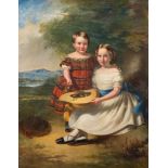 British School [19th century]- Portrait of Lily and Thomas Harrison Rymer,