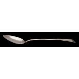 A George III silver Old English pattern serving spoon, maker Mary Sumner, London, 1807: initialled,