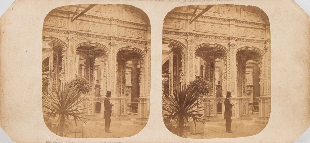 A group of twenty eight stereoscope photographs of Crystal Place at Sydenham:, - Image 6 of 14