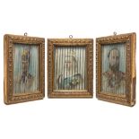 Three Way Picture : hand coloured transformation lithograph, depicting Queen Victoria,