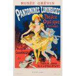 Theatre Optique : coloured theatre bill for the 'Pantomimes Lumineuses Theatre Optique, Paris,