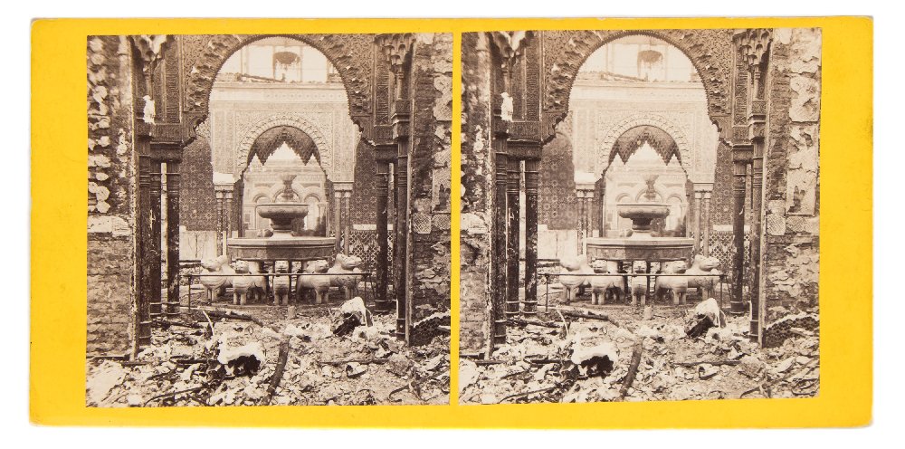 A group of twenty eight stereoscope photographs of Crystal Place at Sydenham:, - Image 14 of 14