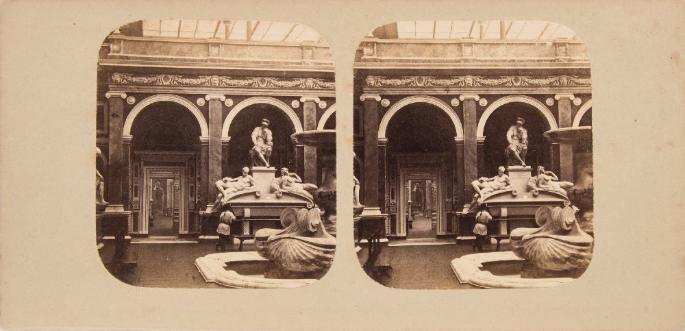 A group of twenty eight stereoscope photographs of Crystal Place at Sydenham:, - Image 9 of 14