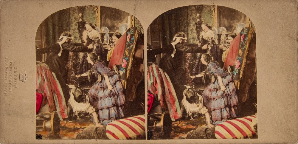 A group of thirty mid 19th century photographic stereoscope cards:, - Image 6 of 11