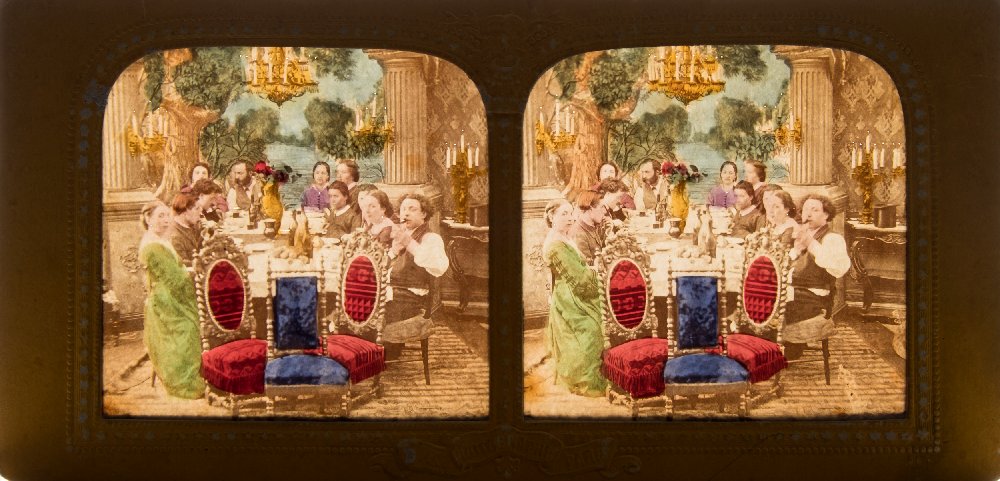 A group of twenty-five mid-19th century stereoscopic tissue cards including Diables:, - Image 3 of 21
