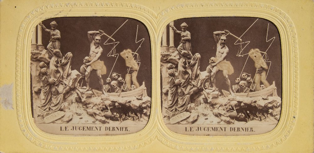 A group of twenty-five mid-19th century stereoscopic tissue cards including Diables:, - Image 8 of 21