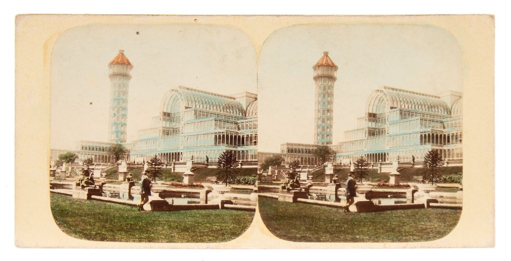 A rare stereoscopic daguerreotype:- Crystal Place at Sydenham:, - Image 3 of 3