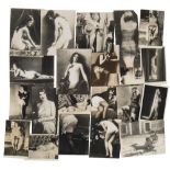 A collection of early 20th century nude and erotic photographs:, mainly Continental,