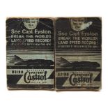 Two Captain George Eyston World Land Speed Record Flick Books, published by Castrol circa1937/8,