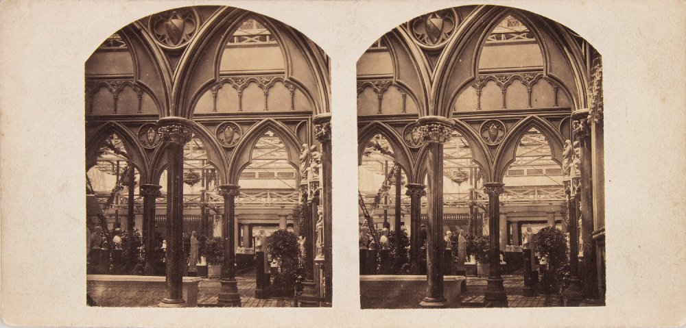 A group of twenty eight stereoscope photographs of Crystal Place at Sydenham:, - Image 2 of 14