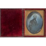 James C Tunny, London a 1/4 plate daguerreotype portrait of a man:,