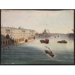 Transformation print : hand coloured lithograph of the Grand Canal, day and night panoptic,