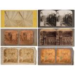 A collection of approximately 180 stereoscope cards:, GB and foreign, including topographical,