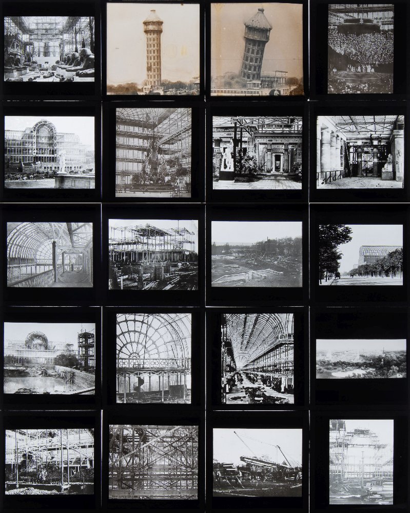 Crystal Palace a set of twenty diapostive lantern slides of the relocation construction of the