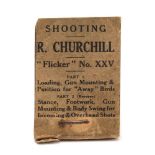 Shooting, R Churchill 'Flicker' No XXV:, Part 1 Loading, Gun Mounting & Position for 'Away' Birds,