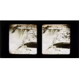 A stereoscope photograph 'Niagra Falls-Winter View' after F Langenheim:,