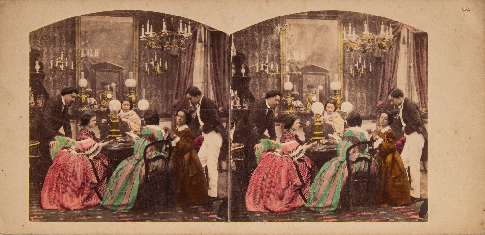 A group of thirty mid 19th century photographic stereoscope cards:, - Image 7 of 11