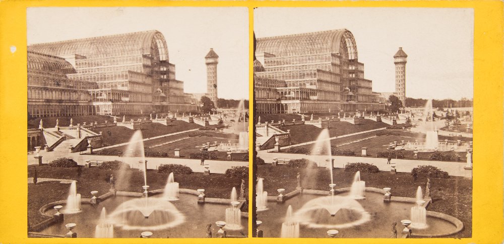 A group of twenty eight stereoscope photographs of Crystal Place at Sydenham:, - Image 13 of 14