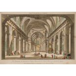 Vue du Optique - 'Vue Perspective de l'interieur de L'Eglise Paroissiale de St Roch de Paris prise