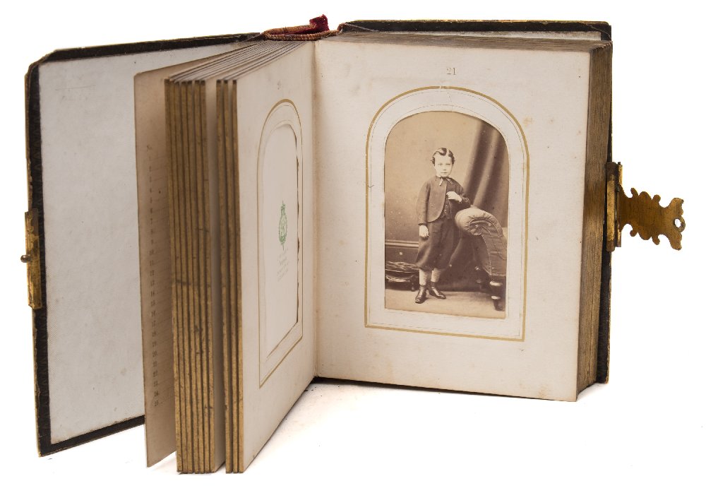 Photograph Album : containing 38 carte de visite photographs, - Image 2 of 3