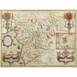 SPEED, John - Merionethshire Described : hand coloured map, 510 x 380 mm, English text on verso,