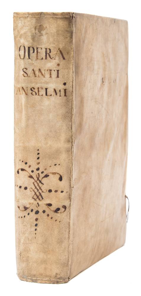 ANSELM, Saint - Sancti Anselmi ex Beccensi Abbate Cantuariensis Archiepiscopi Opera : vellum, folio,