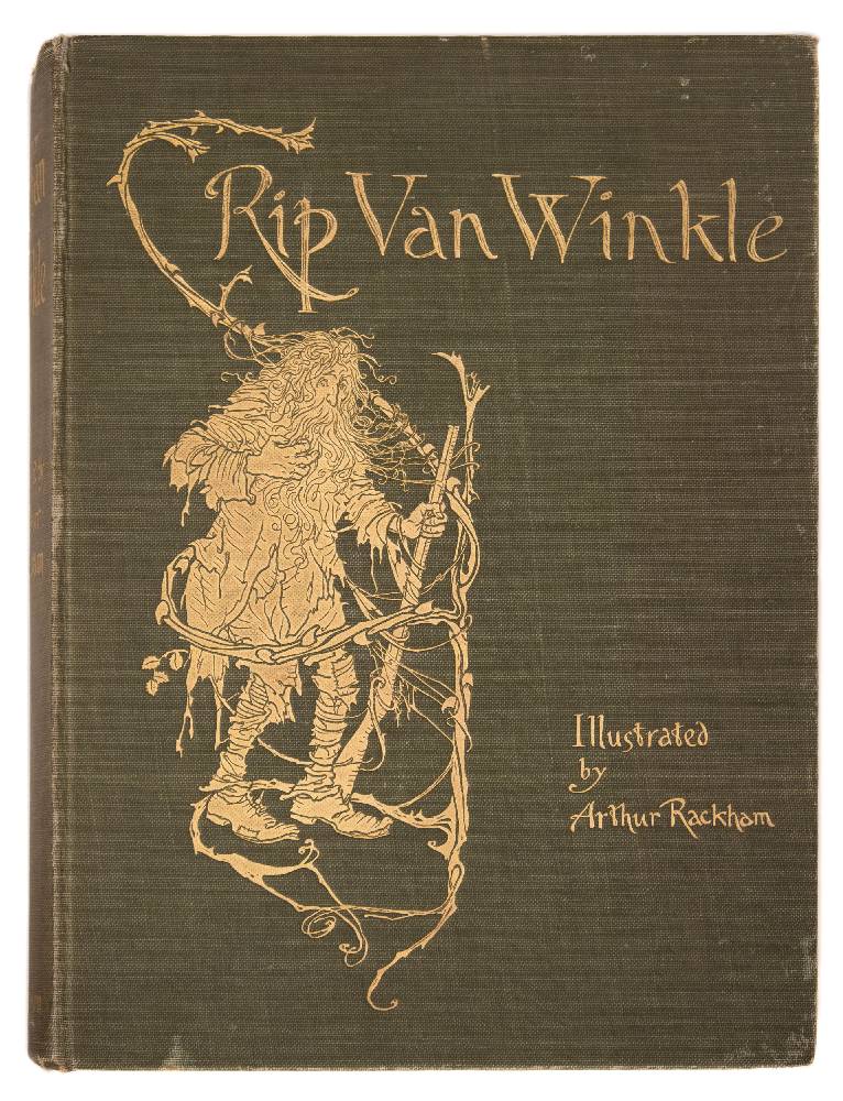 RACKHAM, Arthur ( illustrator ) - Rip van Winkle : mounted colour plates, org.